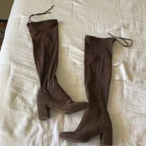 Franco Sarto OTK Suede Brown Boots size 8.5